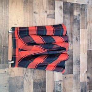 NWT Academy Goth Punk Rock Skater Plaid Flannel Circle Skirt sz Med Wom